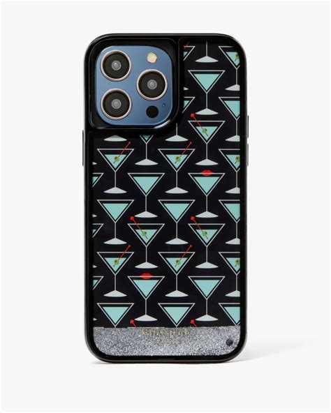 Shaken Not Stirred Liquid Glitter I Phone 14 Pro Max Case Kate Spade Uk Kate Spade Gb