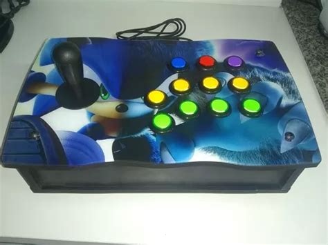 Controle Usb Fliperama Arcade S A Caixa Acrilico Adesivo Venda Em