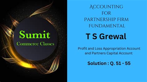 Class 12 Account Ts Grewal Solution 2024 25 Accounting For