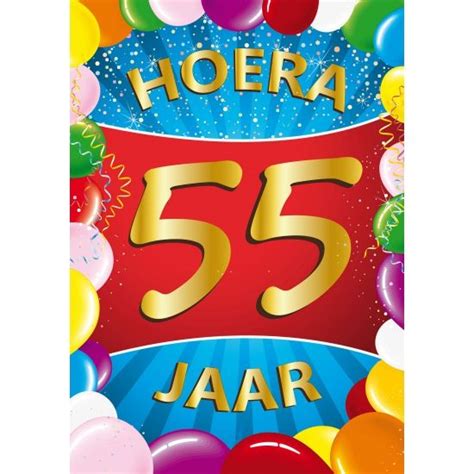 Pin Op Feestartikelen 55ste Verjaardag