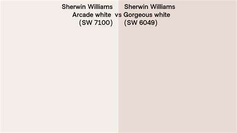 Sherwin Williams Arcade White Vs Gorgeous White Side By Side Comparison