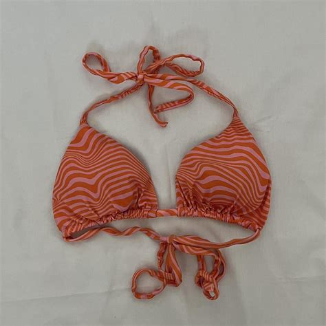 Shein Bikini Top Size Small Worm Once Cute Depop