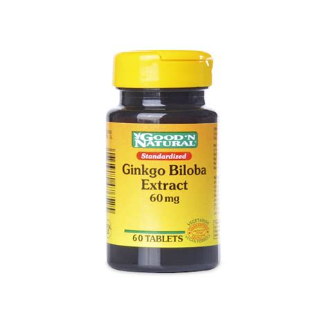 Good N Natural Ginkgo Biloba 60 Mg Frasco X 60 Tabletas