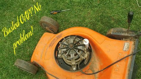 Repairing The Lawnmower Youtube