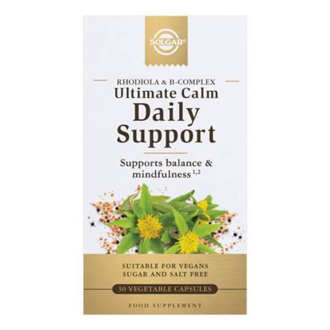 Solgar Ultimate Calm Daily Support 30 Vegetable Capsules 116864 Hardy