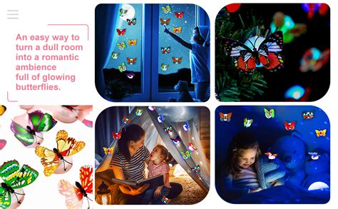 Brightail Infra Adhesive D Butterfly Plastic Sticker Walls Led Light