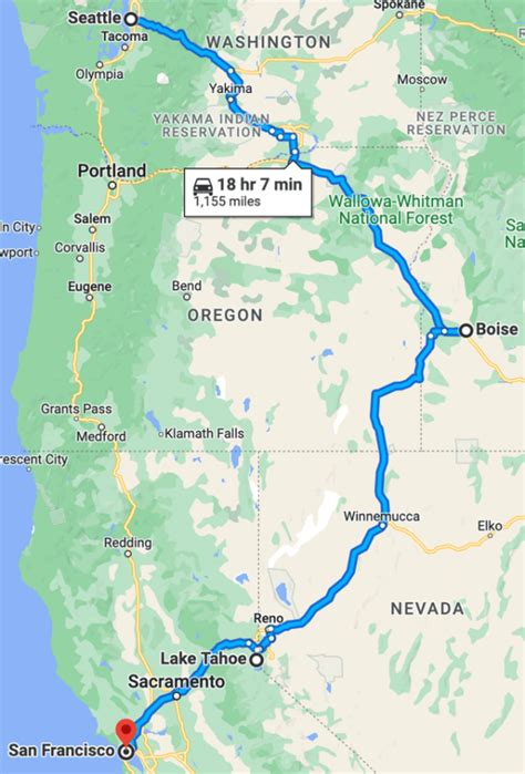 Seattle To San Francisco Road Trip Best Drive Itinerary