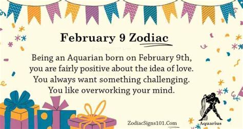 February 9 Zodiac Is Aquarius, Birthdays And Horoscope - ZodiacSigns101