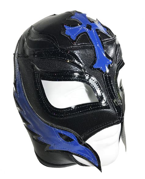 Rey Mysterio Adult Lucha Libre Wrestling Mask Pro Fit Blackwhite