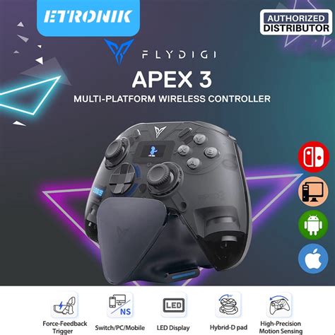 ETRONIK ใหม FlyDiGi Apex 3 จอยสตก Gamepad Wireless Elite Game