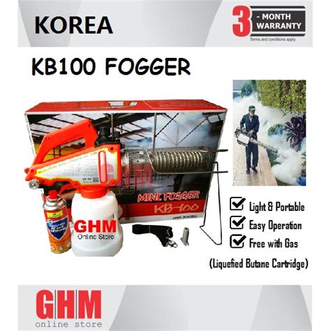 Kb100 Korea Fogger Mosquito Fogging Machine Shopee Malaysia