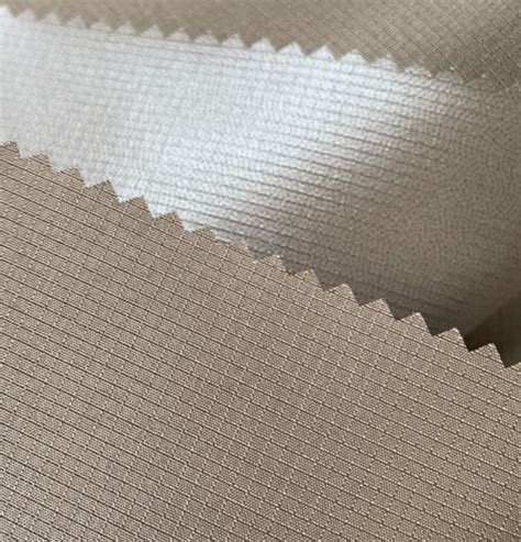 100 Polyester Ribstop Pongee Fabric With TPU Coating For Garments