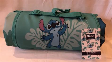 DISNEY LILO AND Stitch Picnic Blanket With W Proof Backing A