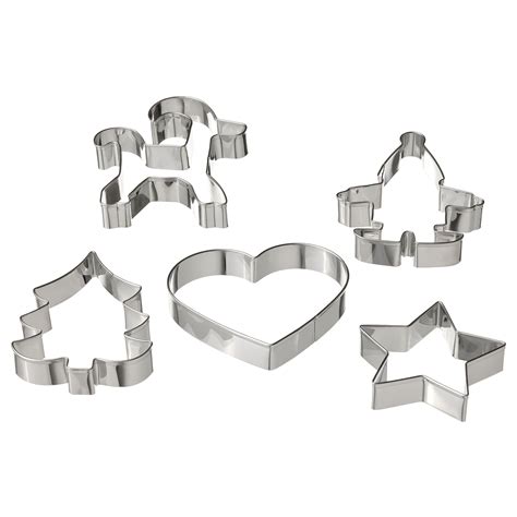 VINTERFINT pastry cutter, set of 5, mixed shapes stainless steel - IKEA