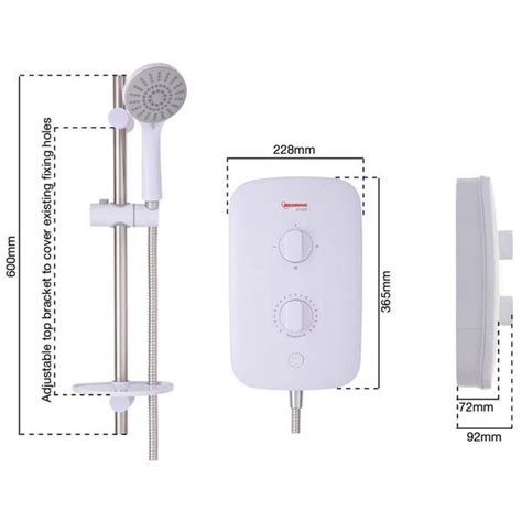 Redring Bright Kw Multi Connection Electric Shower Sh