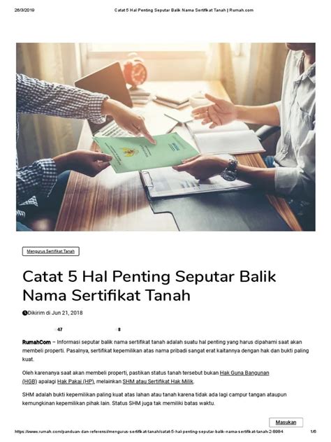 Cara Mengurus Sertifikat Balik Nama Contoh Surat Resmi