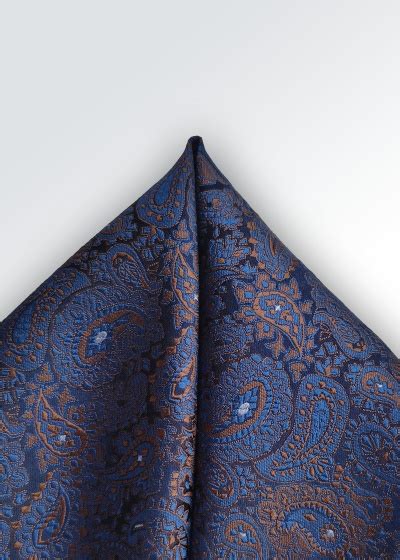 Conjunto Corbata Bufanda Paisley Azul Medianoche Corbatas Es