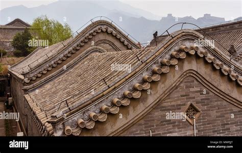 Roof Design Ancient Chinese Architecture Stock Photo Alamy