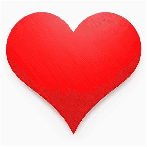 A Solid Red Heart Shape Premium Ai Generated Vector