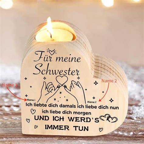 Kettenmachen Personalisierter Namen Schwester Ich Werde Immer Dich