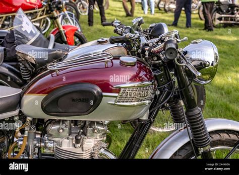 Classic Triumph Bonneville motorcycle Stock Photo - Alamy