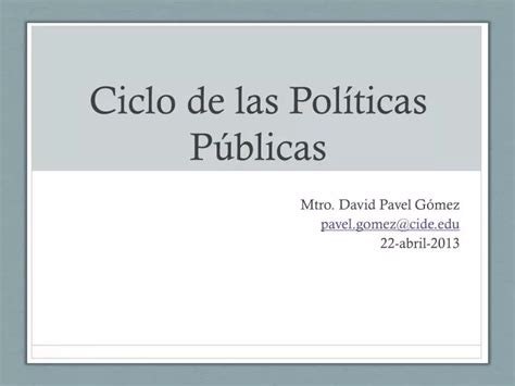 PPT Ciclo de las Políticas Públicas PowerPoint Presentation free