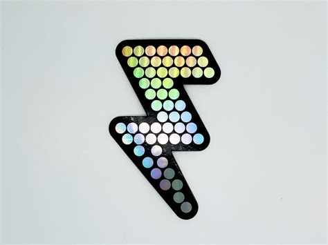 The Killers Lightning Battle Bolt Holographic Vinyl Sticker Brandon