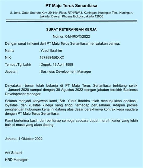 Contoh Surat Paklaring Yang Tepat Ini Aturan Membuatnya