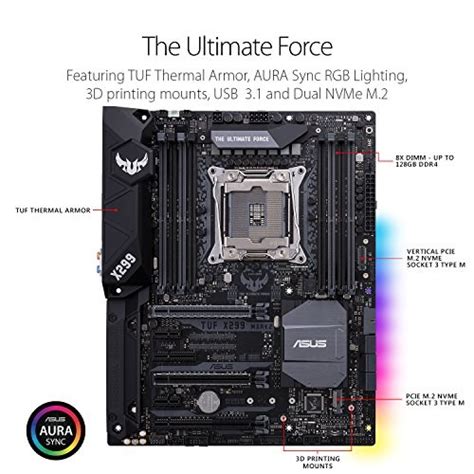 Asus Tuf X299 Mark 2 Motherboard Specs Compare Prices Pangoly