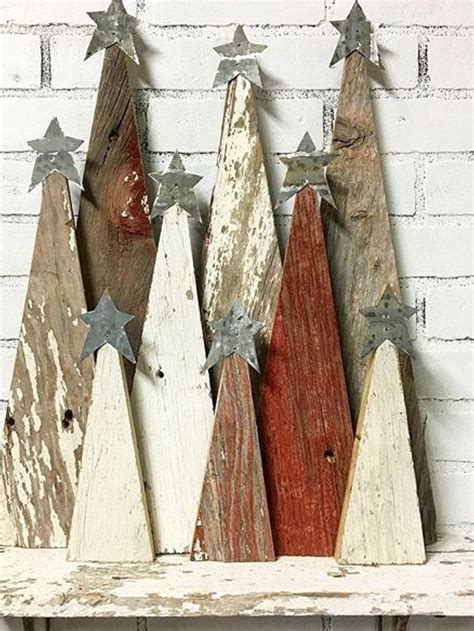 Rustic Barn Wood Christmas Trees Salvabrani Wooden Christmas Crafts