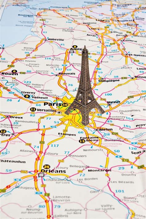 Eiffel Tower Paris France Map