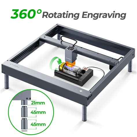 Buy Makeblock Xtool D Rotary Attachment With Raiser For Xtool D Laser