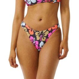 Rip Curl Hibiscus Heat Hi Cut Cheeky Coverage Bikini Bottom Hobie Surf Shop