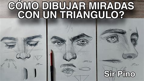 CÓMO DIBUJAR MIRADAS con un TRIÁNGULO Narrado YouTube