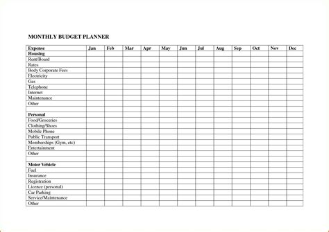 Free Bill Tracking Spreadsheet With Excel Bill Tracker Template