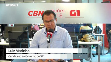 VÍDEOS Luiz Marinho PT é entrevistado pelo G1 e pela CBN Eleições