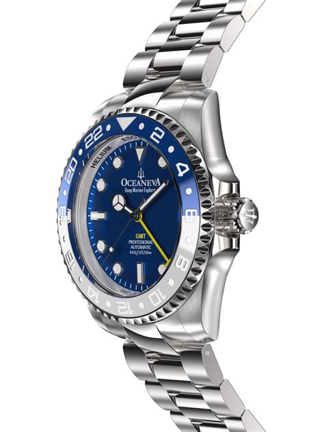 Oceaneva Gmt Automatic M Adds Mechanical Movement To Dual Time Zone