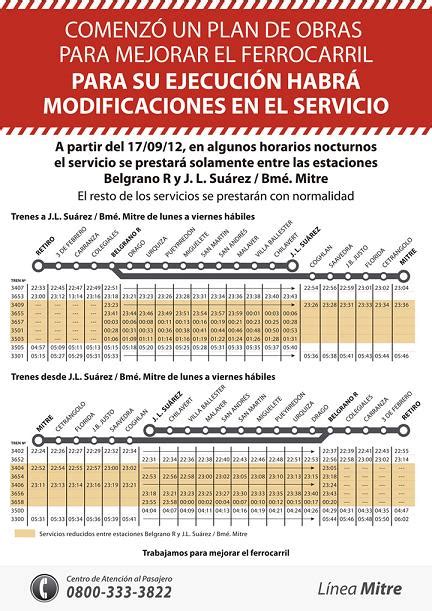 CRÓNICA FERROVIARIA UGOMS LÍNEA MITRE NUEVOS HORARIOS POR COMIENZO DE