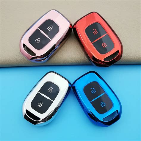 Funda De TPU Con 2 Botones Para Llave Remota De Coche Carcasa Fob Para