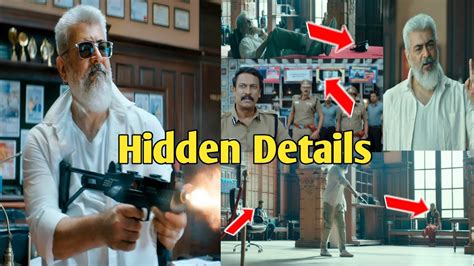 Thunivu Movie Tralier Hidden Details Ajith Kumar Manju Warrier H