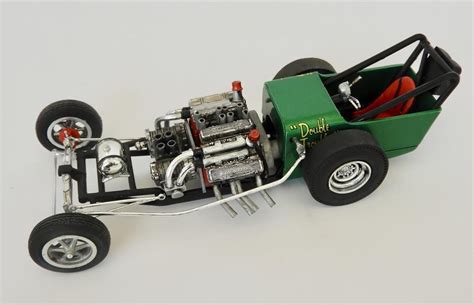 Double Trouble AMT Double Dragster Built To Match Box Art Drag