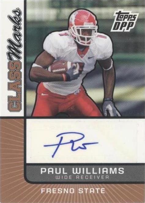 2007 Topps Draft Picks And Prospects DPP Paul Williams CM PW For