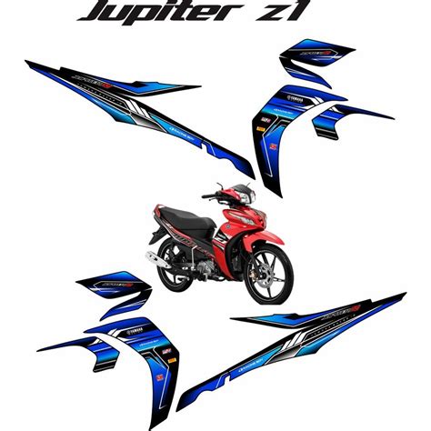 Jual Variasi Stiker Decal Sticker Striping Variasi Motor Jupiter Z