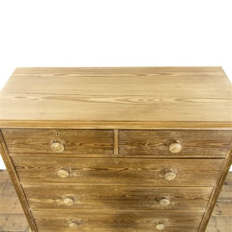 Victorian Antique Pitch Pine Chest Of Drawers M Penderyn Antiques