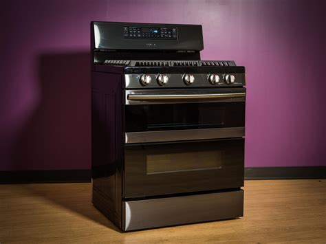 Samsung Black Stainless Steel Gas Oven Lets You Choose How You Want To Bake Cnet