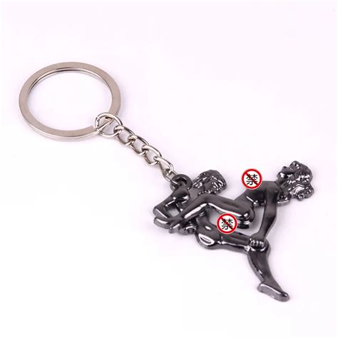 1pcs Metal Sex Model Keychain Frame Keyring Keychain Romantic Keyfob