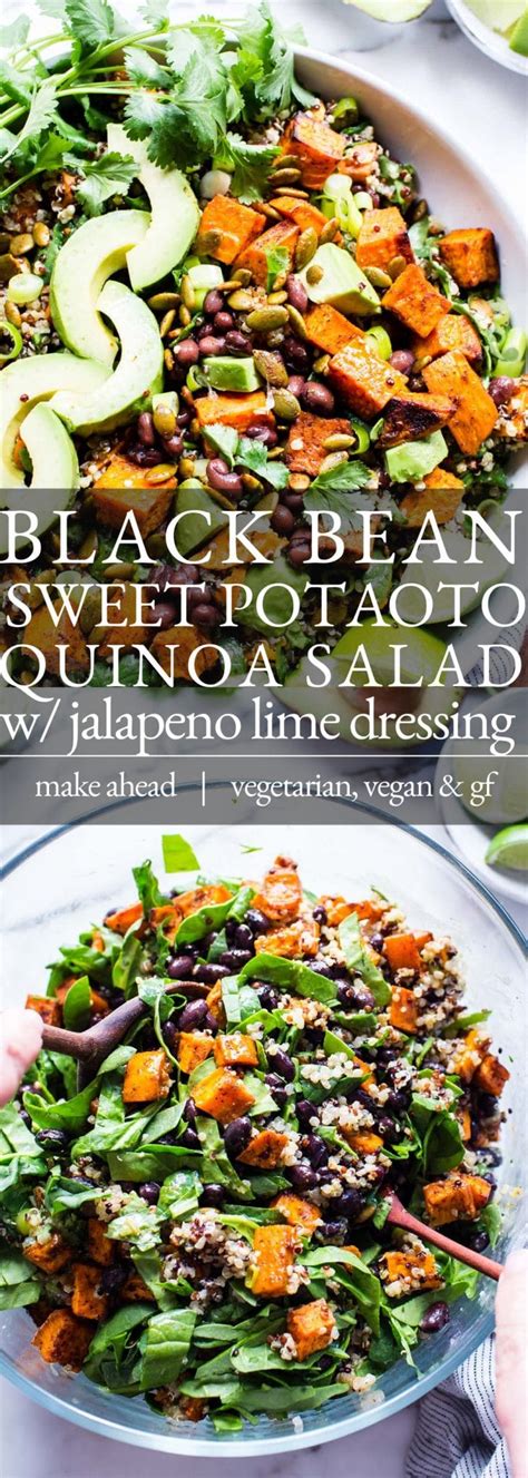 Black Bean Sweet Potato Quinoa Salad With Avocado Vanilla And Bean