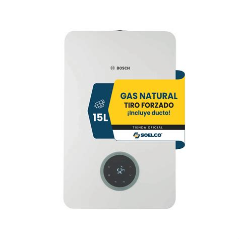 Calentador De Agua Gn Bosch Therm 5600 F 15l Tiro Forzado