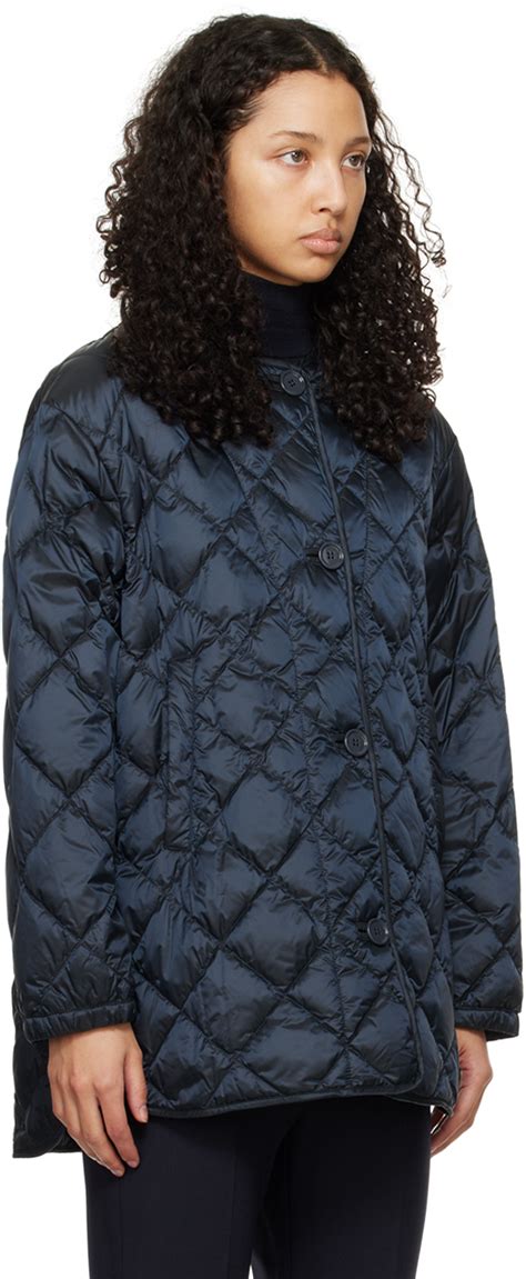 Max Mara Navy Csoft Down Jacket Max Mara