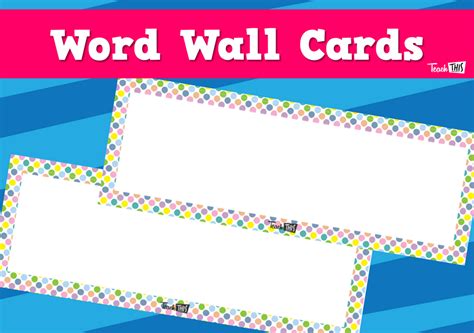Word Wall Cards Teacher Resources And Classroom Games Teach This